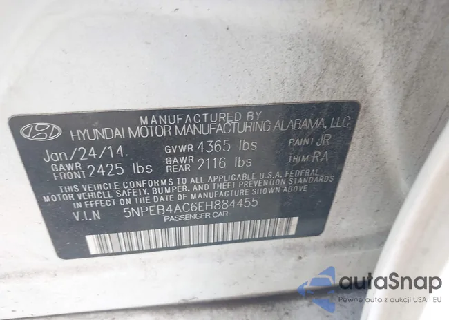 5NPEB4AC6EH884455: 43041053