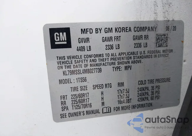 KL79MSSL4MB027739: 43041114