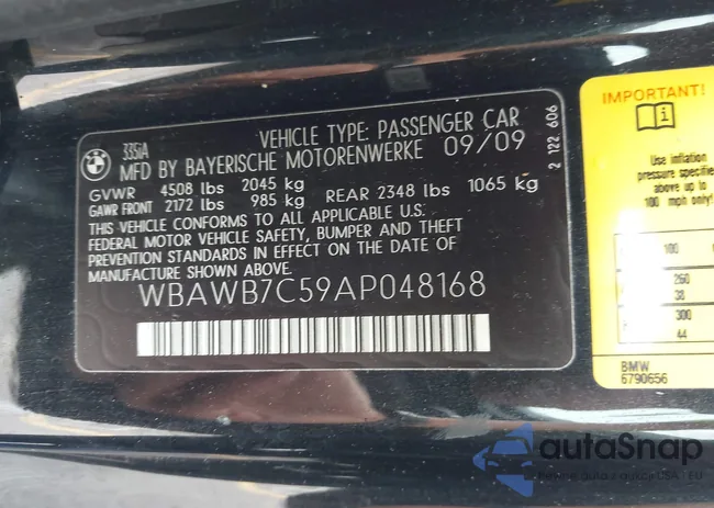 WBAWB7C59AP048168: 43042267