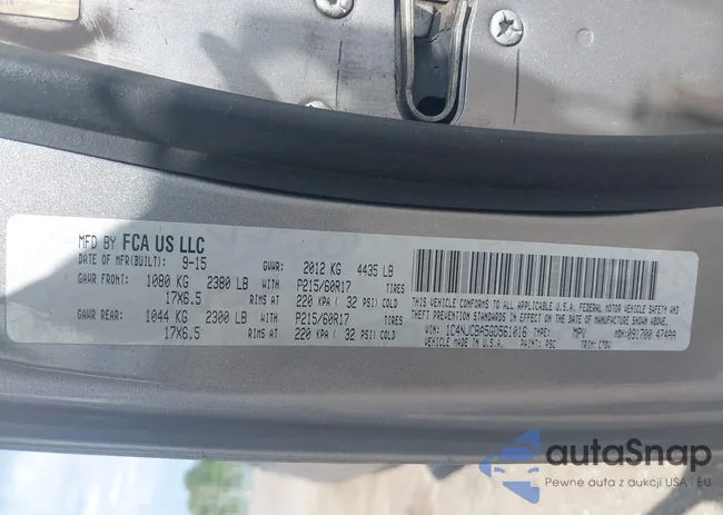 1C4NJCBA5GD561016: 43042294