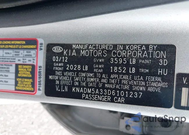 KNADM5A33D6101237: 43042419