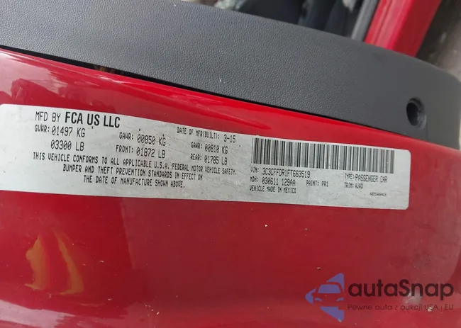 3C3CFFDR1FT663519: 43042497