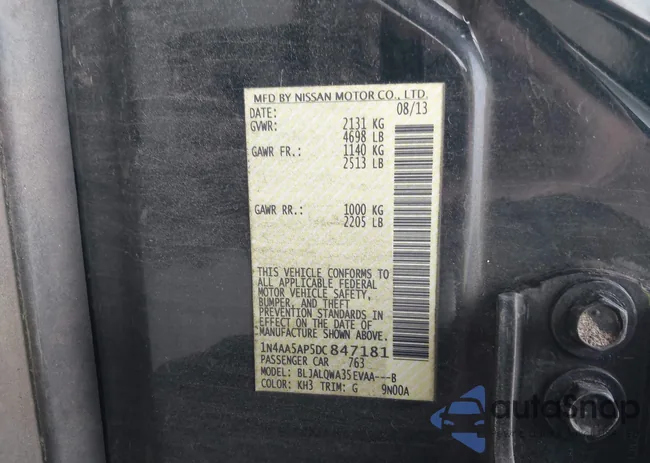 1N4AA5AP5DC847181: 43042517