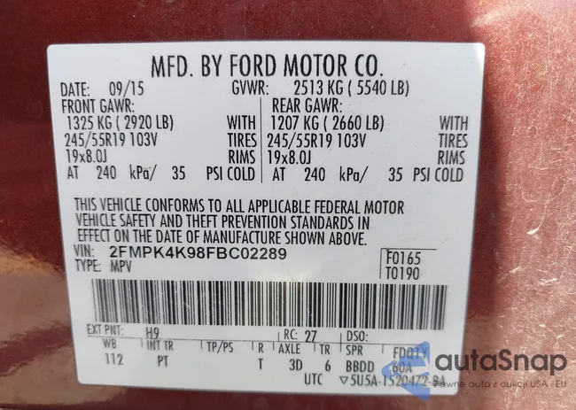 2FMPK4K98FBC02289: 43042575