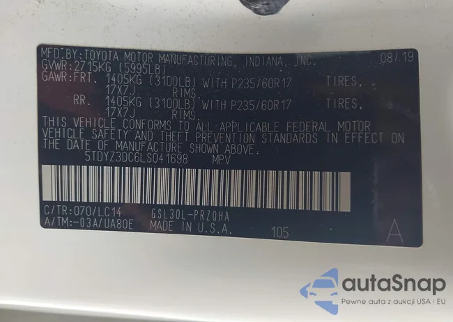 5TDYZ3DC6LS041698: 43042790