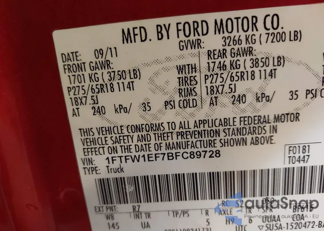 1FTFW1EF7BFC89728: 43041868