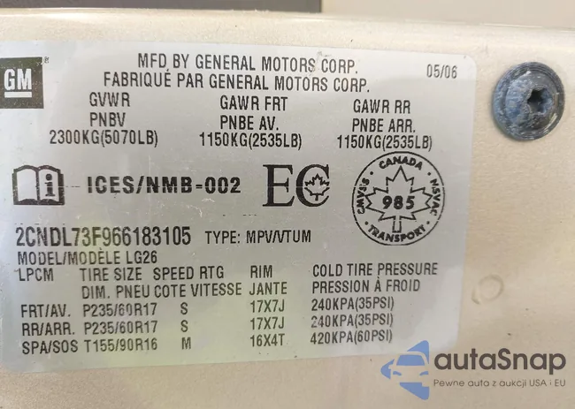 2CNDL73F966183105: 43042144