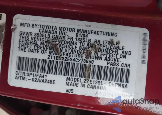 2T1BR32E34C278850: 43043264