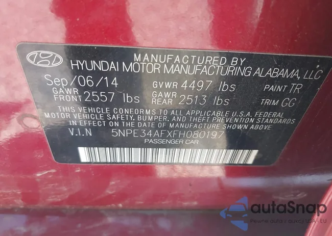 5NPE34AFXFH080197: 43043288