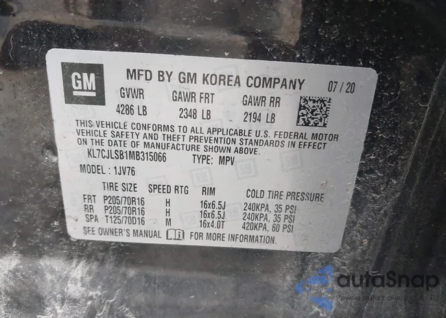 KL7CJLSB1MB315066: 43043390