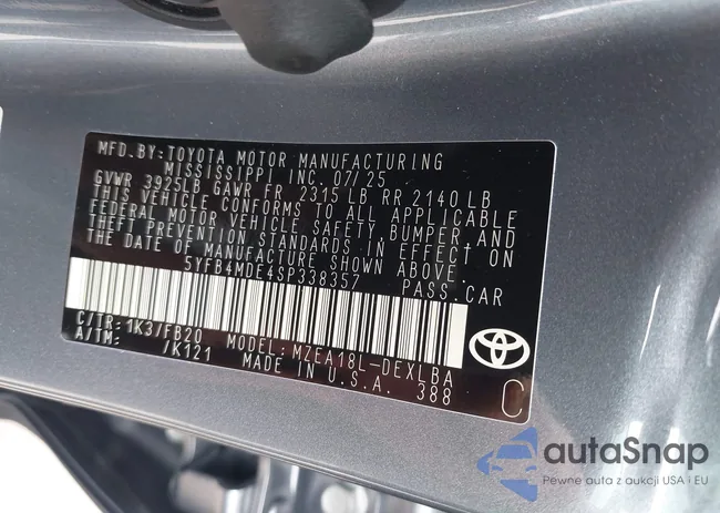 5YFB4MDE4SP338357: 43043404