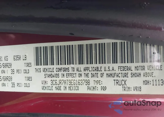 3C6JR7AT9EG163798: 43043446