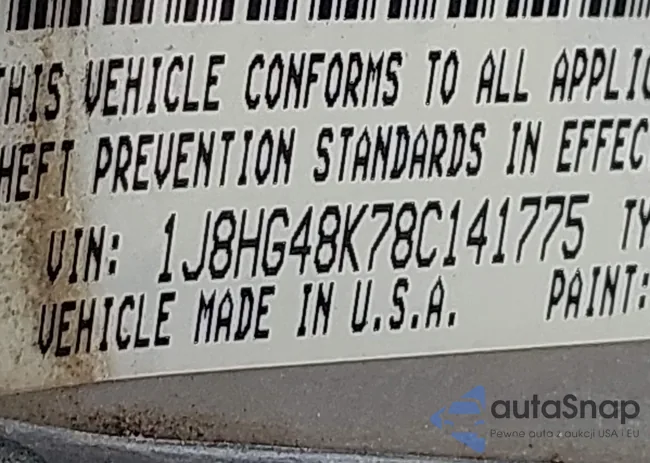 1J8HG48K78C141775: 43043557