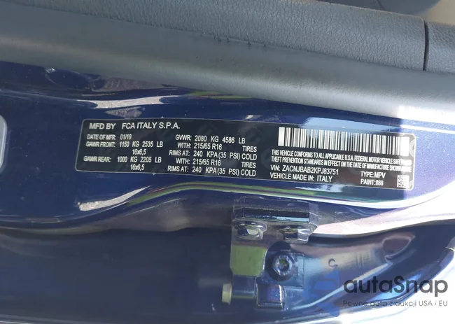 ZACNJBAB2KPJ83751: 43042867