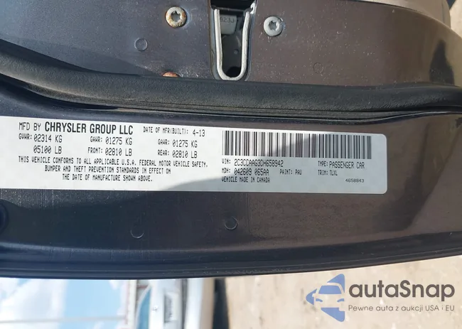 2C3CCAAG3DH658942: 43043066