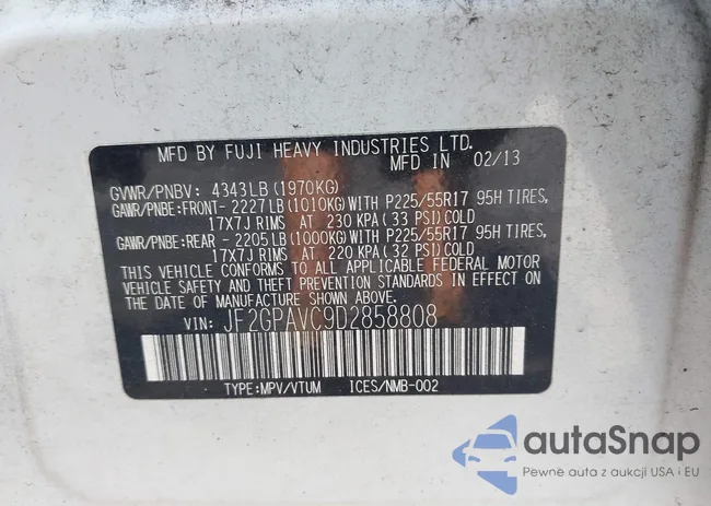 JF2GPAVC9D2858808: 43043189