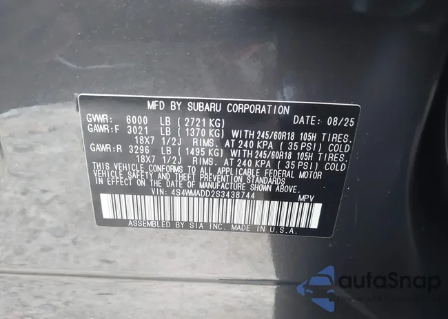 4S4WMADD2S3438744: 43044262