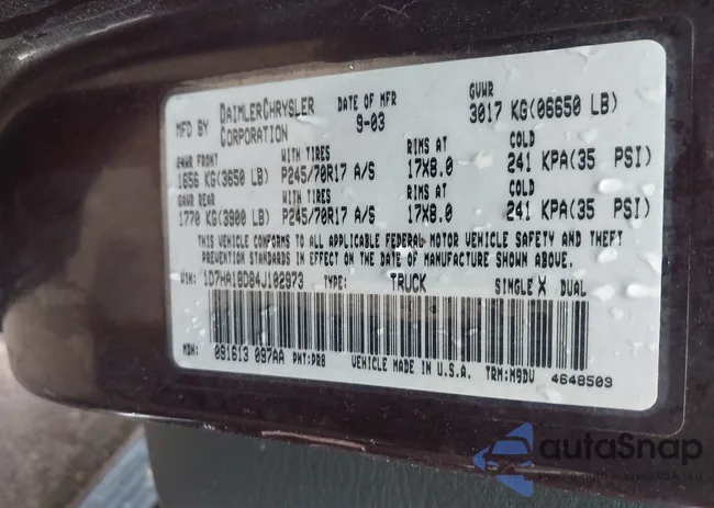 1D7HA18D84J102973: 43044322