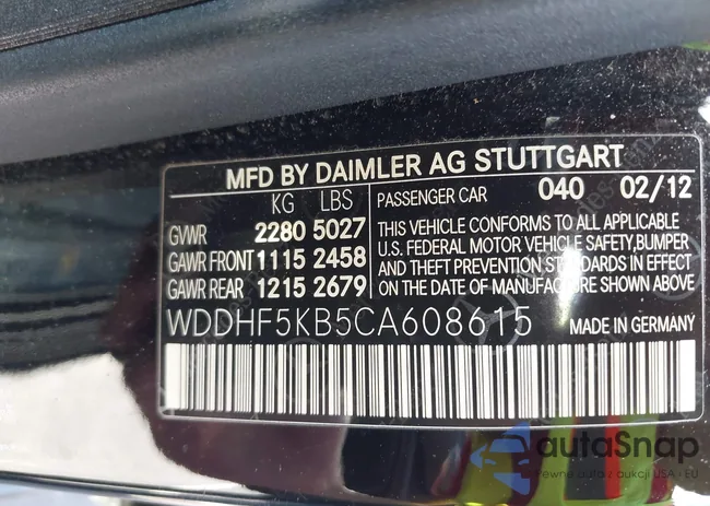 WDDHF5KB5CA608615: 43044427