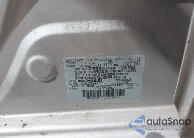 3N1CE2CPXGL368205: 43044609