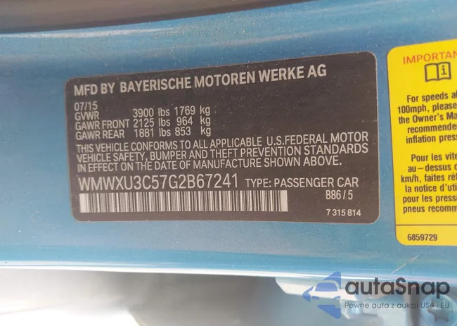 WMWXU3C57G2B67241: 43044652