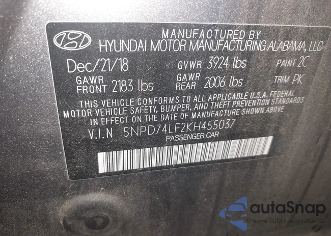 5NPD74LF2KH455037: 43044752