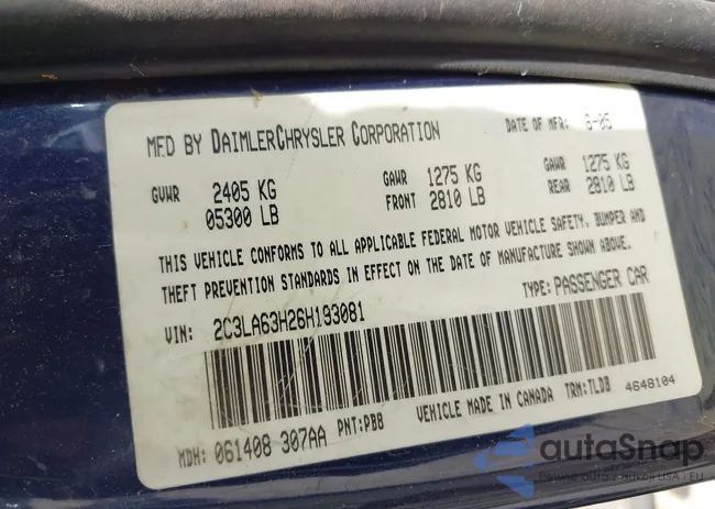 2C3LA63H26H193081: 43044839