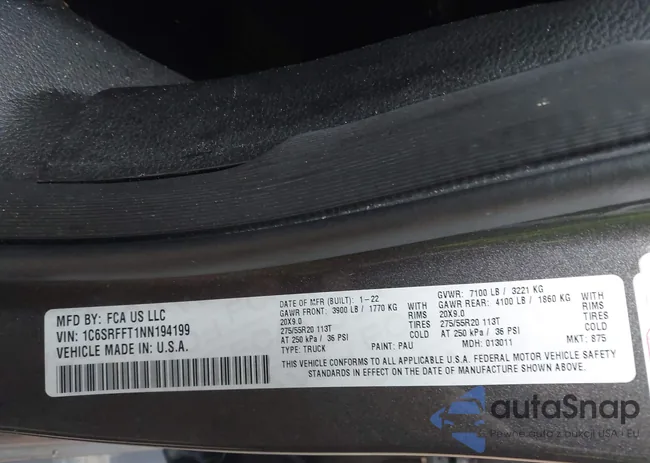 1C6SRFFT1NN194199: 43044178