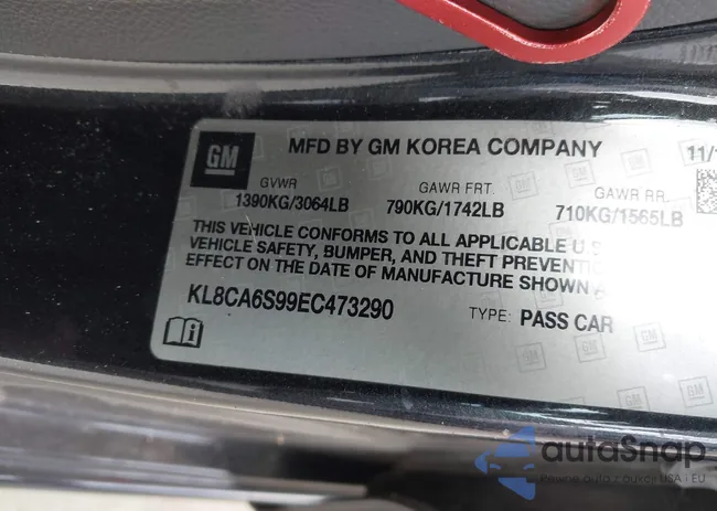 KL8CA6S99EC473290: 43045346