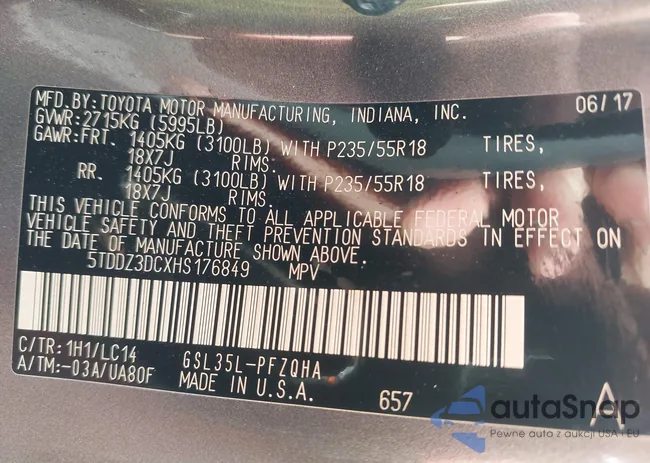 5TDDZ3DCXHS176849: 43045516