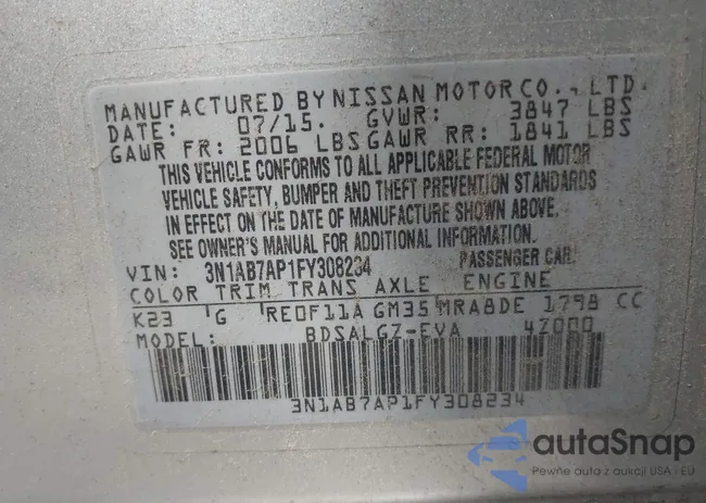 3N1AB7AP1FY308234: 43045791