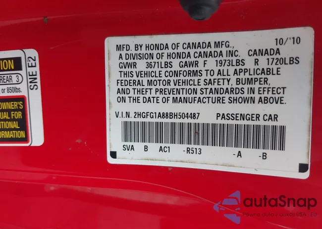 2HGFG1A88BH504487: 43045853