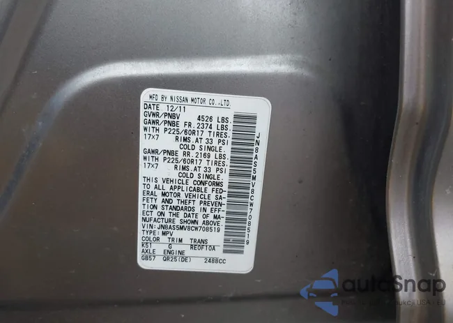 JN8AS5MV8CW708519: 43045151