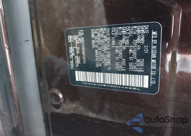 JN8AY2DBXM9792751: 43046267