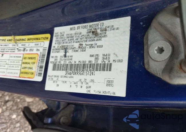 3FA6P0K95GR151241: 43046268