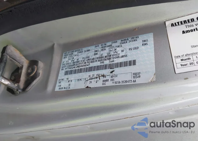 1FTNE24L26DA64047: 43046273