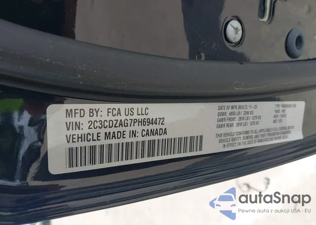 2C3CDZAG7PH694472: 43046517