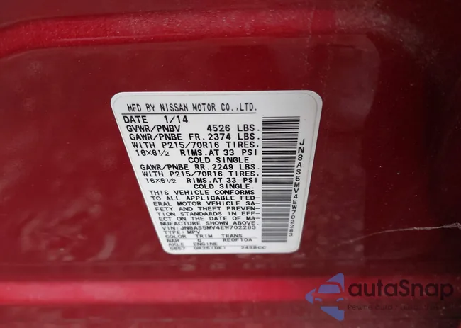 JN8AS5MV4EW702283: 43046746