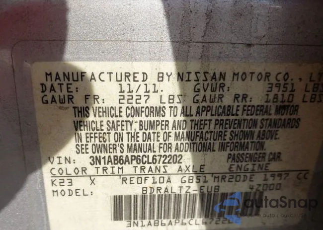 3N1AB6AP6CL672202: 43046788