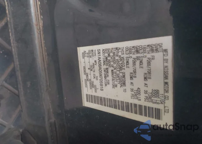 5N1AA08A05N705918: 43045955