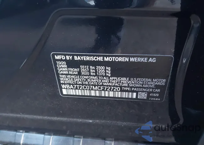 WBA7T2C07MCF72720: 43046051