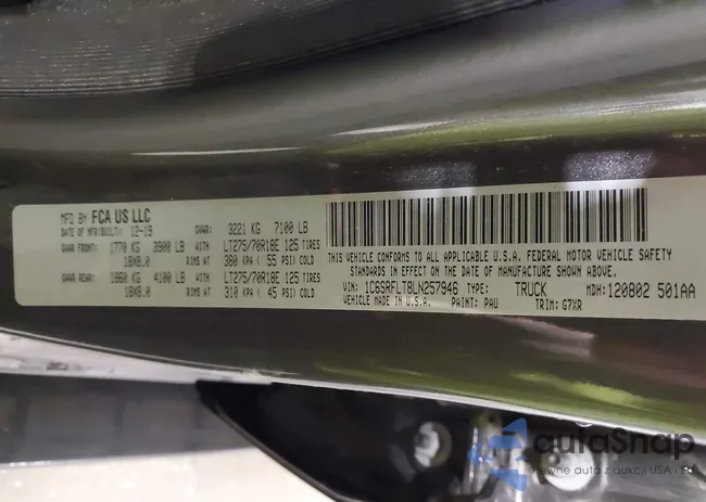 1C6SRFLT8LN257946: 43046060