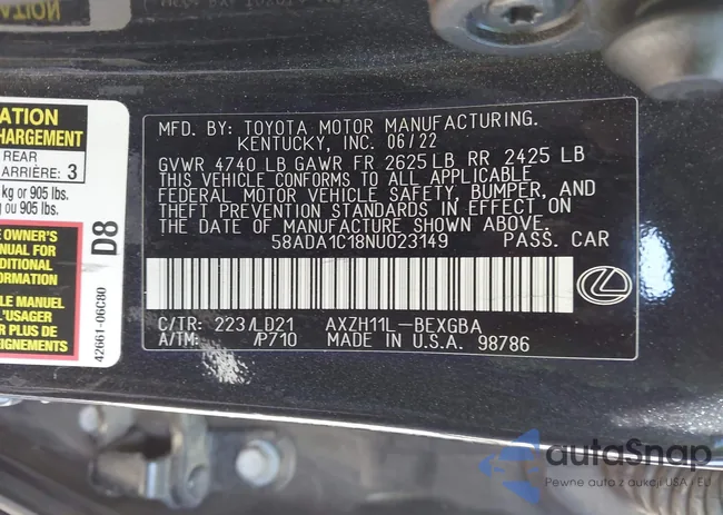 58ADA1C18NU023149: 43046142