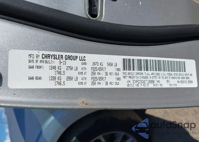 3C4PDCBG0ET126898: 43047437