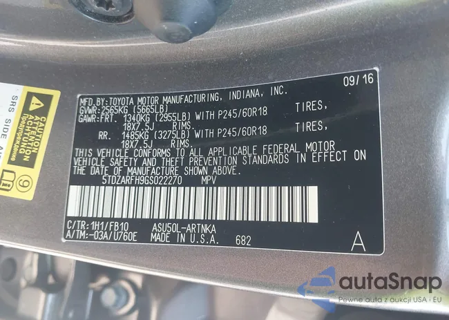 5TDZARFH9GS022270: 43047637