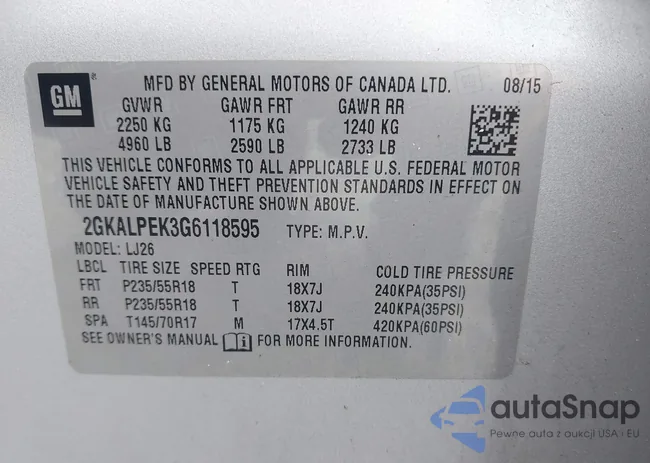 2GKALPEK3G6118595: 43047639