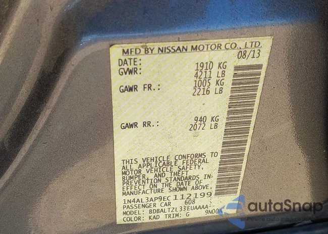 1N4AL3AP9EC112199: 43046873