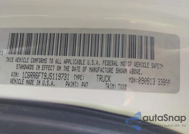 1C6RR6FT9JS119731: 43047086