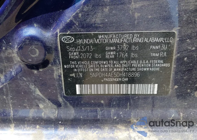 5NPDH4AE5DH418896: 43047123