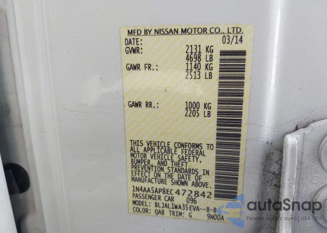 1N4AA5AP8EC472842: 43047168